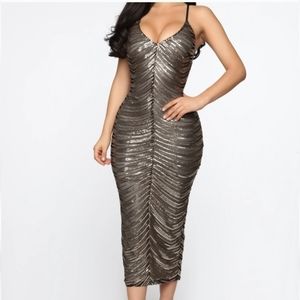 Fashion Nova black/sequin dress